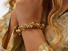Nanis Trasformista Armband Gelbgold Tropfenelemente – Armschmuck Armband aus 750 Gelbgold. – Ansicht 5