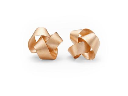 Niessing Papyr Ohrstecker Classic Red 8mm – Ohrschmuck Ohrstecker aus 750 Rotgold.