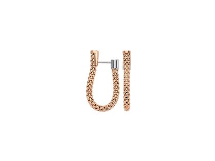 Fope Essentials Steckcreolen  Roségold  klein – Ohrschmuck Creolen aus 750 Rotgold, 750 Weißgold und und .