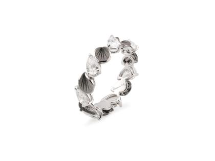 Cammilli Firenze Divina Ring Black Lava mit Brillanten 2,10ct – Ringe Ring mit Besatz aus 750 Weißgold.