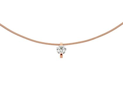 Niessing Princess Anhänger mit Krappenfassung 8,6mm Rotgold 0,50ct TW vsi – Anhänger Anhänger mit Besatz aus 750 Rotgold.