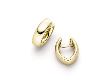 IsabelleFa Navette Creolen 13 Gelbgold – Ohrschmuck Creolen aus 750 Gelbgold. – Ansicht 2