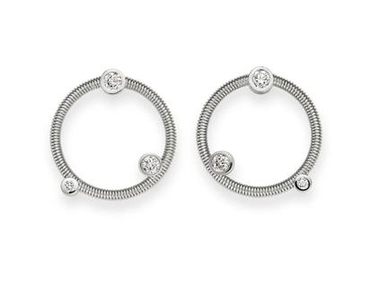 Niessing Artist  Ohrstecker mit 6 Brillanten Platinum – Ohrschmuck Ohrstecker aus 950 Platin.