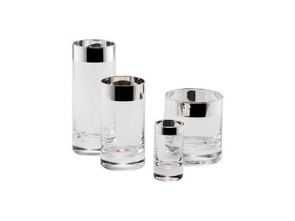 Sonja Quandt Whiskyglas "Paris" mit Silberrand 9cm – Silberwaren Silber Glas aus 925 Silber. – Ansicht 2