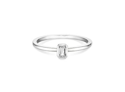 N1 Diamonds Ring Weißgold mit Diamant 0,200ct – Ringe Ring mit Besatz aus 585 Weißgold.