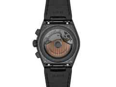 Frederique Constant X Bamford Watch Department Highlife Chronograph Automatik Titan 41mm schwarzes Zifferblatt schwarzes Kautschukband limitiert – Herrenuhren Chronograph aus Edelstahl, Kautschuk, PVD beschichtet und Titan. Das Gehäuse ist rund und schwarz. Das Kautschuk / Kunststoff / Silikon Armband ist schwarz. Das Zifferblatt ist ein Index in schwarz. – Ansicht 2