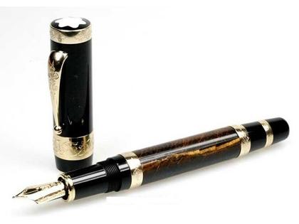 Montblanc 2008 Patron of Art: Limitierte Edition Patron of Art Francois I Füllfederhalter – Schreibgeräte Füllfederhalter aus 750 Gelbgold, 925 Silber und und .