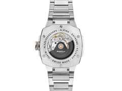 Alpina Alpiner Extreme Automatik Edelstahl 39mm beiges Zifferblatt Metallband – Herrenuhren Uhr mit Datum aus Edelstahl. Das Gehäuse ist rund und silber. Das Edelstahlarmband ist silber. Das Zifferblatt ist ein Index in beige. – Ansicht 2
