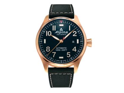 Alpina Startimer Pilot Automatik Edelstahl roségold beschichtet 44  