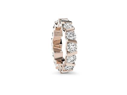 Niessing Vivida Spannring Rosewood 4,5mm mit Brillanten 4,20ct – Ringe Ring mit Besatz aus 750 Weißgold.