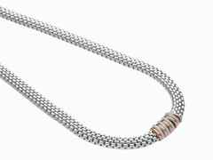 Fope Panorama Collier  mit 9 Ronden Weißgold mit Brillanten – Halsschmuck Collier aus 750 Gelbgold.