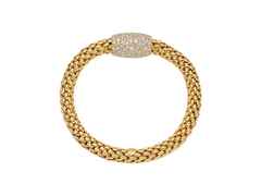 Fope Love Nest Flex'It Armband Gelbgold 1 Schmuckelement Brillanten 3,93ct M flexibel – Armschmuck Armband aus 750 Gelbgold. – Ansicht 2