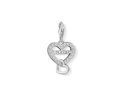 Thomas Sabo Charm-Anhänger Daughter 1267 – Anhänger Anhänger mit Besatz in silber und aus 925 Silber.