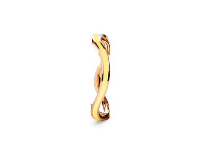 Niessing Setario Wave Ring Classic Red mit gelber Emaille – Ringe Ring aus 750 Rotgold, Emaille und und .