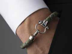 Omega Aqua Sailing Armband Nylon grün – Armschmuck Armband aus Edelstahl, Kautschuk und und . – Ansicht 2