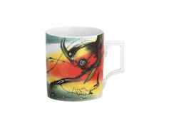 Meissen MUG Henkelbecher Juwelier Roller Art Edition "Gregor-T. Kozik, Der Traum des Aton" – Porzellanwaren Tafelporzellan in weiß und aus Porzellan und vergoldet.
