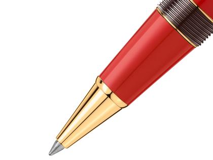 Montblanc Meisterstück X Olympic Heritage Paris 1924 LeGrand Rollerball rotes Edelharz vergoldet – Schreibgeräte Rollerball in rot und aus Edelharz, Metall und vergoldet. – Ansicht 5