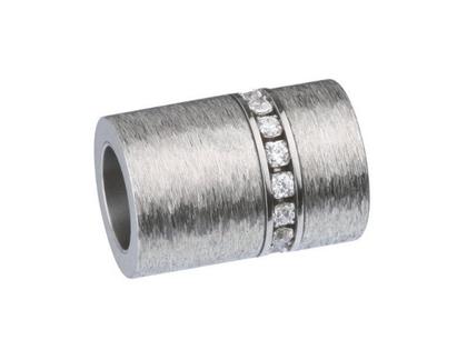 Ernstes Design AN261 Anhänger mit Zirkonia – Anhänger Anhänger mit Besatz aus Edelstahl.