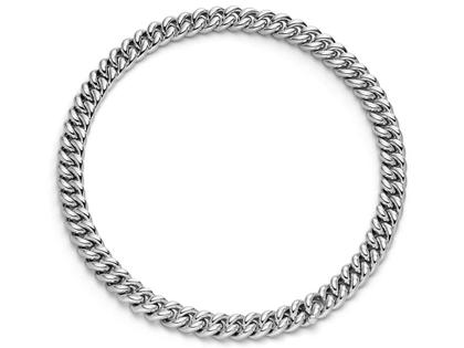 IsabelleFa Altesse Collier Weißgold 12mm – Halsschmuck Collier aus 750 Weißgold.