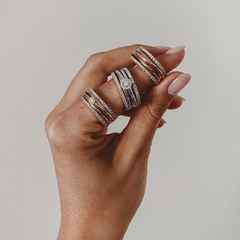 Capolavoro Magnifico Ring breit Weißgold mit Brillantrosette – Ringe Ring mit Besatz aus 750 Weißgold. – Ansicht 3