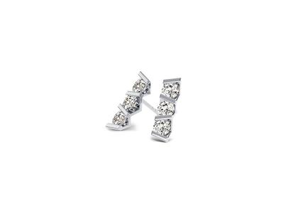 Niessing Vivida Ohrstecker Platin 3,5mm mit Brillanten 0,480ct – Ohrschmuck Ohrstecker aus 950 Platin.