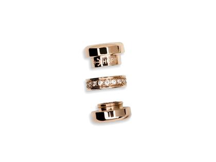 Bering Arctic Symphony Anhänger Edelstahl rosegold Hope 1 – Anhänger Anhänger mit Besatz aus Edelstahl, PVD beschichtet und und . – Ansicht 2
