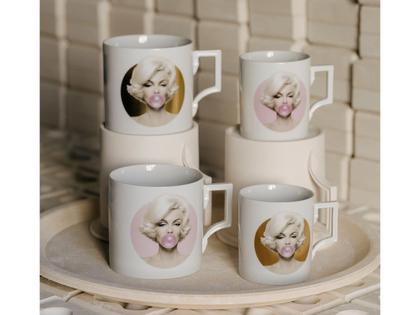 Meissen MUG Collection Big Mug Henkelbecher X Michael Moebius "Legends blowing Bubbles" Marilyn Monroe Rosa – Porzellanwaren Tafelporzellan in weiß und aus Porzellan. – Ansicht 3