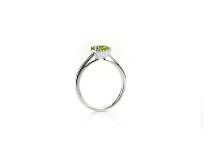 Capolavoro Amore Mio Ring Weißgold mit Peridot – Ringe Ring aus 750 Weißgold. – Ansicht 2