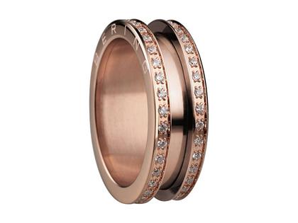 Bering Arctic Symphony Außenring schmal Zirkonia beidseitig Edelstahl IP Rosé – Ringe Ring mit Besatz aus Edelstahl, IP beschichtet und und .