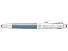 Montblanc Meisterstück X Olympic Heritage Chamonix 1924 Doué Classique Rollerball Edelharz platinumbeschichtet – Schreibgeräte Rollerball in grau und aus Edelharz, Metall und platiniert. – Ansicht 2