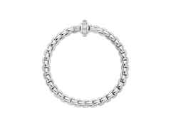 Fope Eka Flex'It   Armband  mittel Weißgold 1 Ronde mit Brillanten 1,22ct M flexibel – Armschmuck Armband aus 750 Weißgold. – Ansicht 2