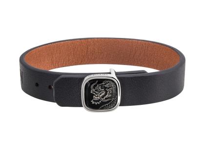 Herrenschmuck Armband aus 925 Silber, Porzellan und und rhodiniert.