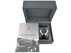TAG Heuer Kirium F1 Multifunktion Quarz Edelstahl CL111A.FT6000 Full Set Occasion – Herrenuhren Chronograph aus Edelstahl. Das Gehäuse ist rund und silber. Das Kautschuk / Kunststoff / Silikon Armband ist schwarz. Der Zifferblatt ist ein Index. – Ansicht 5