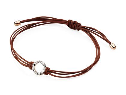Schmuckwerk Alpen Armband braun Rotgold – Armschmuck Armband aus 750 Rotgold.