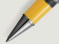 Montblanc Great Characters Enzo Ferrari Special Edition Giallo Modena Rollerball gelb – Schreibgeräte Rollerball in gelb und aus Edelharz und Ruthenium. – Ansicht 2