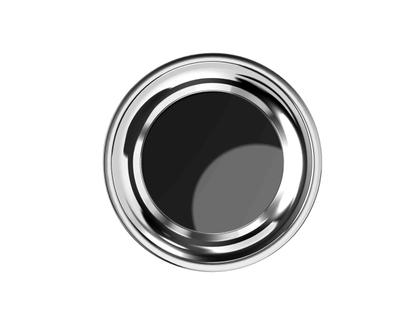 El Casco Klammerspender aus Messing schwarz und verchromt – Büroaccessoires Klammerspender in schwarz und aus Messing. – Ansicht 2