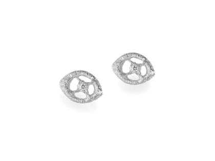 Brigitte Adolph Jewellery Design Chiara Dew Ohrstecker Silber mit Brillanten 0,016ct – Ohrschmuck Ohrstecker in silber und aus 925 Silber.