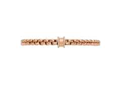 Fope Eka Flex'It Armband   schmal Roségold 1 Ronde mit Brillanten 0,17ct M flexibel – Armschmuck Armband aus 750 Rotgold. – Ansicht 4