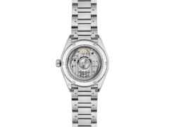 TAG Heuer Carrera Date Automatik Edelstahl 36mm weißes Perlmutt-Zifferblatt mit Brillanten Metallband – Damenuhren Uhr mit Datum aus Edelstahl. Das Gehäuse ist rund und silber. Das Edelstahlarmband ist silber. Das Zifferblatt ist ein Index in weiß. – Ansicht 2