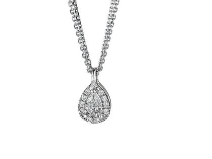 N1 Diamonds Collier Weißgold 0,70ct 750/- Gold – Halsschmuck Collier aus 750 Weißgold.