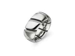Henrich & Denzel Loop Platin Ring mit Brillanten 0,32 ct – Ringe Ring aus 950 Platin.
