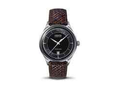 Union Glashütte Noramis Datum Deutschland Klassik 2020 Limitierte Edition Automatik Edelstahl 40mm schwarzes Zifferblatt braunes Lederband – Herrenuhren Uhr mit Datum aus Edelstahl. Das Gehäuse ist rund und silber. Das Lederarmband ist braun. Das Zifferblatt ist arabisch Index und grau.