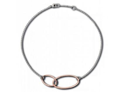M&M Fine Line Collier Edelstahl 45cm – Halsschmuck Collier aus Edelstahl, IP beschichtet und und .