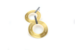 Maria Rzewuska Ohrhänger Silber vergoldet 36mm – Ohrschmuck Ohrhänger in gelbgold und aus 925 Silber und vergoldet. – Ansicht 2