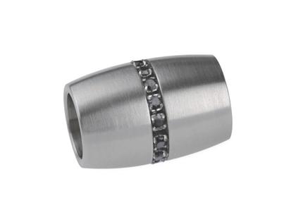 Ernstes Design AN234BL Anhänger mit Zirkonia – Anhänger Anhänger mit Besatz aus Edelstahl.