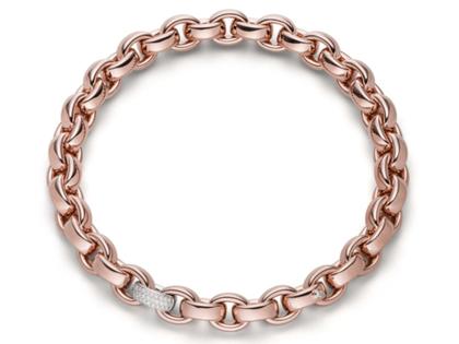 IsabelleFa ChaCha Collier Rougeroyal 16mm Pavé – Halsschmuck Collier aus 750 Gelbgold.