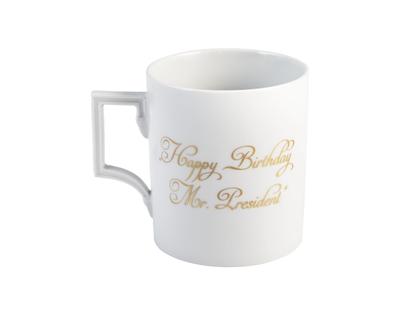 Meissen MUG Collection Mug Henkelbecher X Michael Moebius "Legends blowing Bubbles" Marilyn Monroe Gold – Porzellanwaren Tafelporzellan in weiß und aus Porzellan. – Ansicht 2