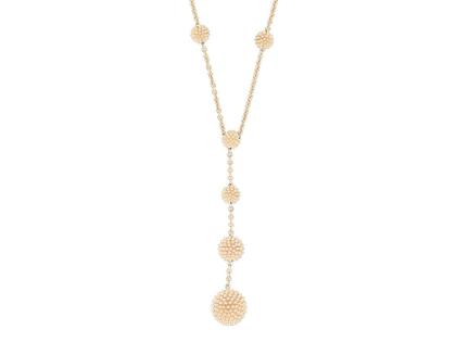 Pesavento Pixel Collier Silber gelbvergoldet – Halsschmuck Collier aus 750 Gelbgold, 925 Silber und und .