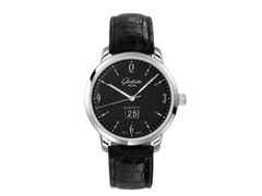 Glashütte Original Sixties Panoramadatum Automatik Edelstahl 42mm schwarzes Zifferblatt schwarzes Lederband – Herrenuhren Uhr mit Datum aus Edelstahl. Das Gehäuse ist rund und silber. Das Lederarmband Kroko / Alligator ist schwarz. Das Zifferblatt ist ein Index in schwarz.