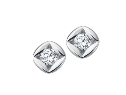 Giloy-Bellaluce Bella Luce Zarah Ohrstecker 0,15ct – Ohrschmuck Ohrstecker aus 585 Weißgold.
